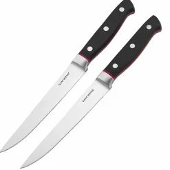 Best Gam'Hotel 2 Couteaux à steak Hiro noir/rouge - 25 cm