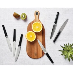 Hot Bjorn 6 Couteaux à steak Jona inox mat - 24x2x1 cm