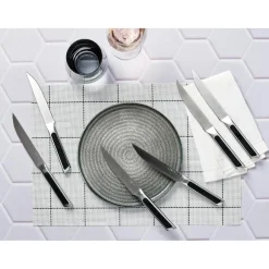 Bjorn 6 Couteaux à steak Loki inox mat - 24x2x1 cm