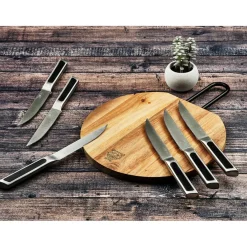 Bjorn 6 Couteaux à steak Loki inox mat - 24x2x1 cm