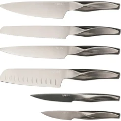 Bjorn 6 Couteaux de cuisine Larus - 6 pièces gris métal