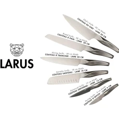 Bjorn 6 Couteaux de cuisine Larus - 6 pièces gris métal
