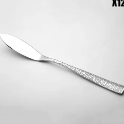 New Fauchon 12 Couteaux de poisson Signature argentés - 22.5 cm