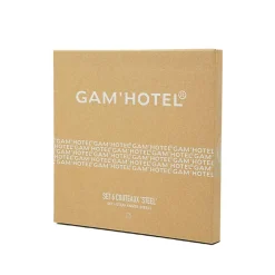 Gam'Hotel 6 Couteaux Steel noirs