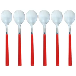 Menastyl 6 Cuillère à café Colorama magenta - 16.5 cm