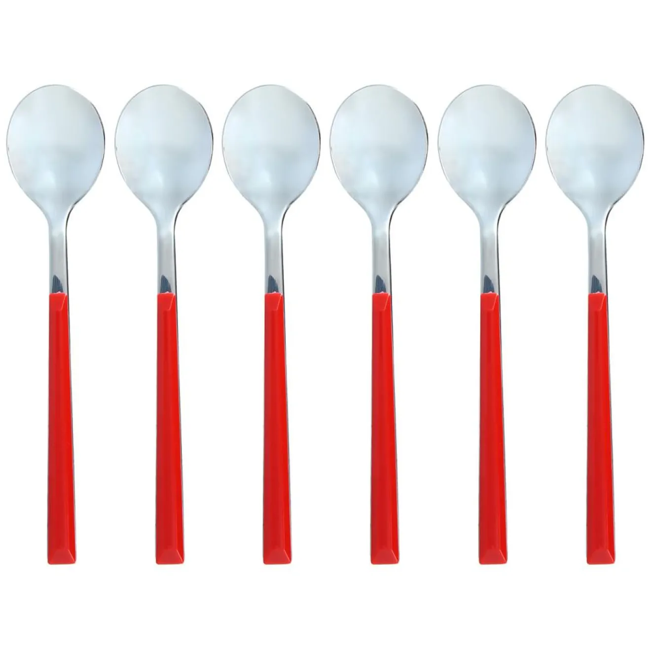 Menastyl 6 Cuillère à café Colorama magenta - 16.5 cm