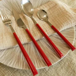 Menastyl 6 Cuillère à café Colorama magenta - 16.5 cm