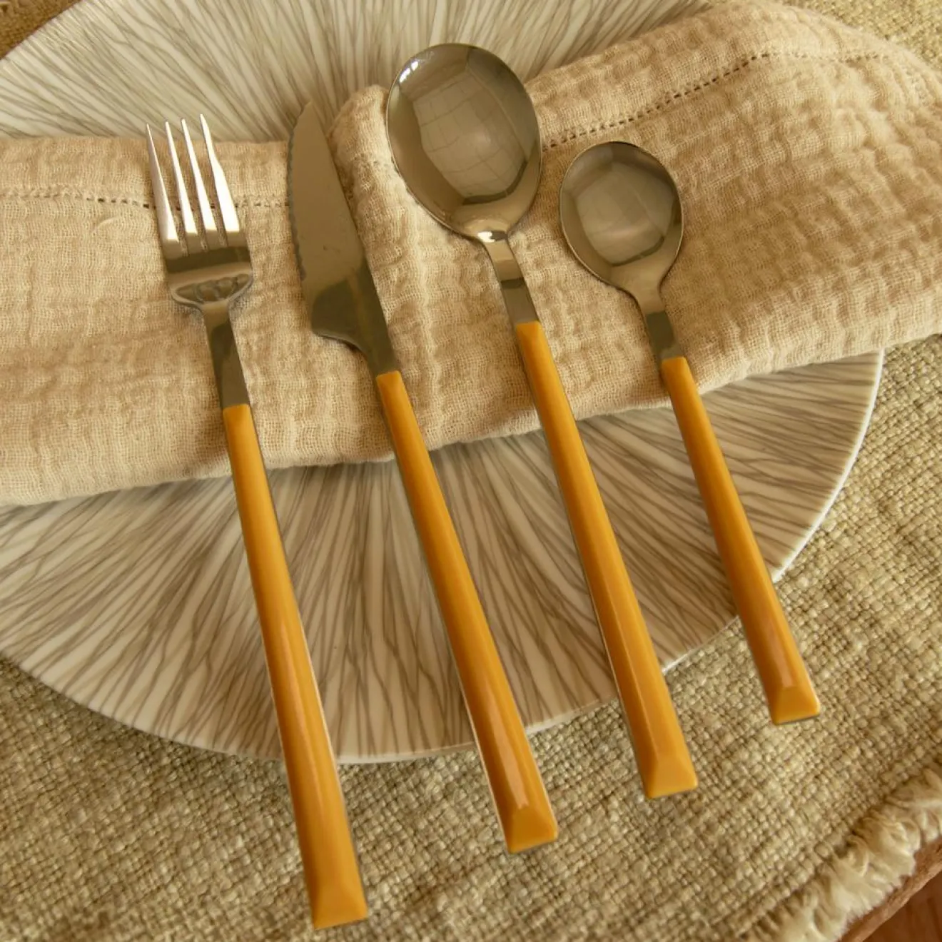 Online Menastyl 6 Cuillères de table Colorama safran -21.5 cm