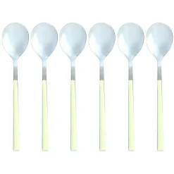 Menastyl 6 Cuillères de table Colorama crème - 21.5 cm