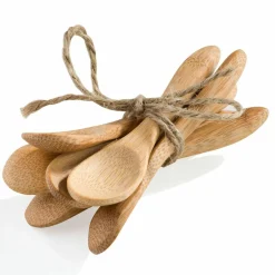 Best Cosy Trendy 6 Cuillères en bambou beiges