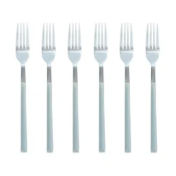 Menastyl 6 Fourchettes de table Colorama grises - 21 cm