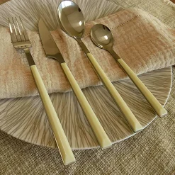 Clearance Menastyl 6 Fourchettes de table Colorama crème - 21 cm