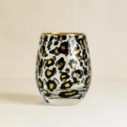 Novastyl 4 GobeletsLéopard 18Cl En Verre