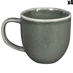 Online Home Deco Factory 4 Mugs black forest noirs - 30 cl