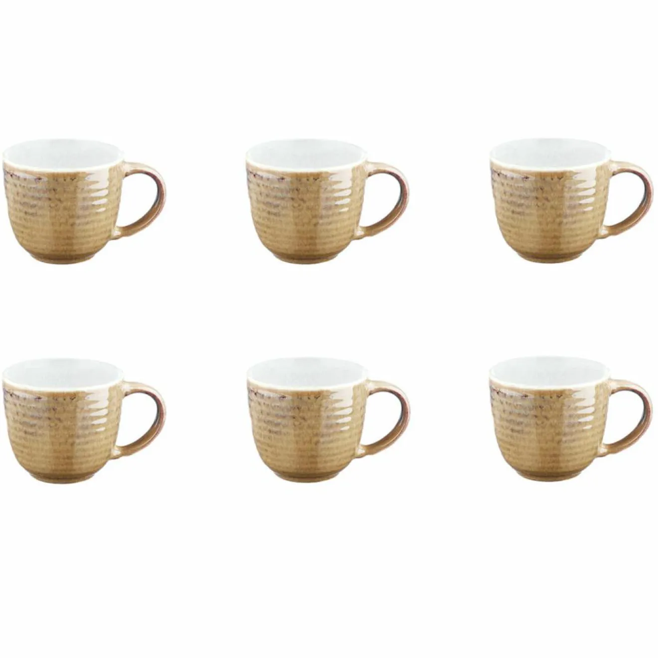 Bjorn 6 Mugs Cosmos beige/blanc nacré - 30 cl