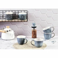 Bjorn 6 Mugs Cosmos bleu/blanc nacré - 30 cl