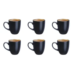 Bjorn 6 Mugs en Grès Iris beige/marron - 40 cl
