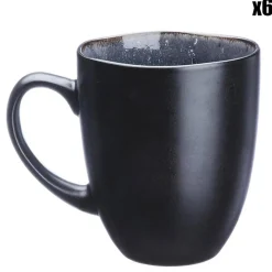Hot Bjorn 6 Mugs en Grès Iris bleu foncé - 40 cl