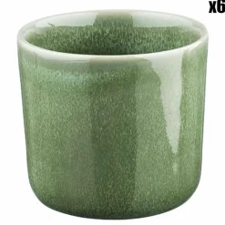 Bjorn 6 Mugs en Grès Magma verts - 20 cl