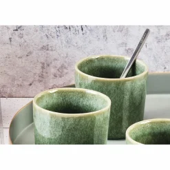 Bjorn 6 Mugs en Grès Magma verts - 20 cl