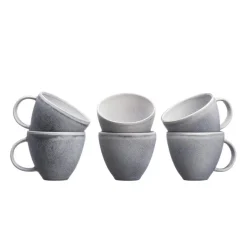 Online Bjorn 6 Mugs en Grès Stone gris clair - 25 cl