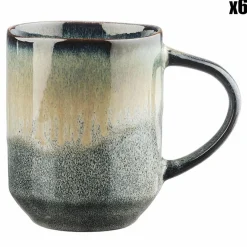 New Bjorn 6 Mugs Genesis bleu/gris kaki - 40 cl