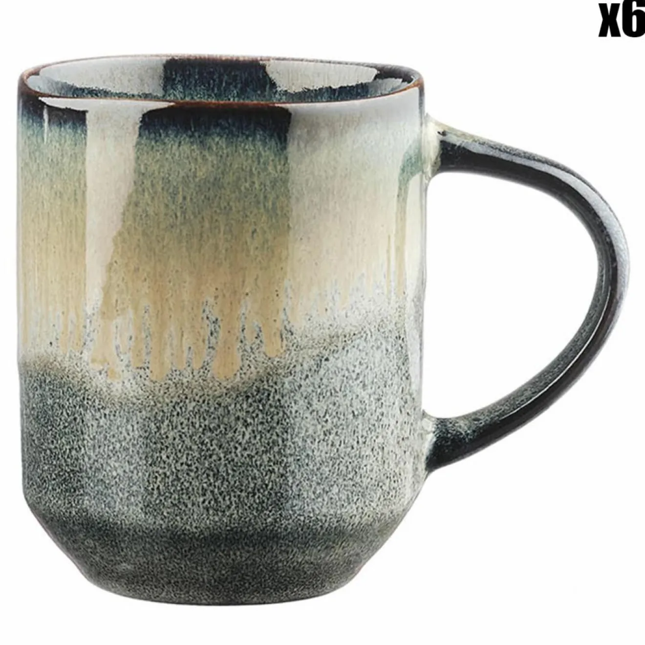 New Bjorn 6 Mugs Genesis bleu/gris kaki - 40 cl
