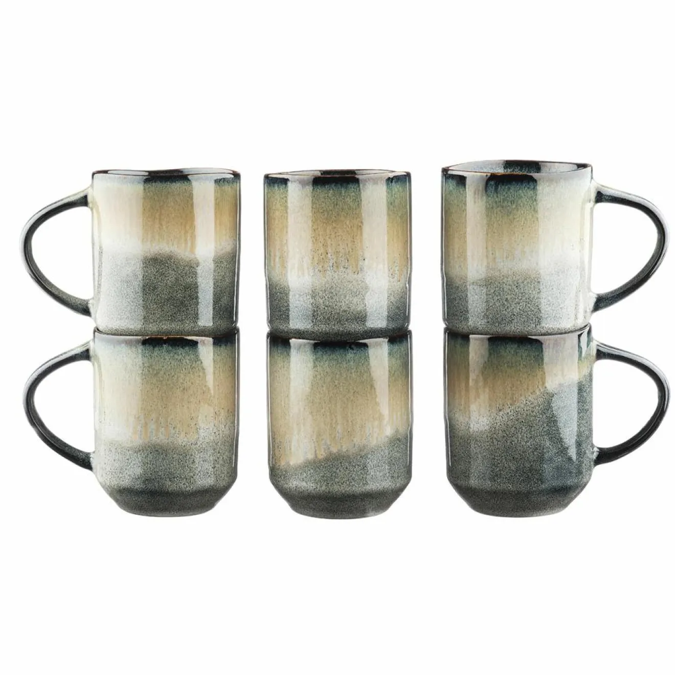 New Bjorn 6 Mugs Genesis bleu/gris kaki - 40 cl
