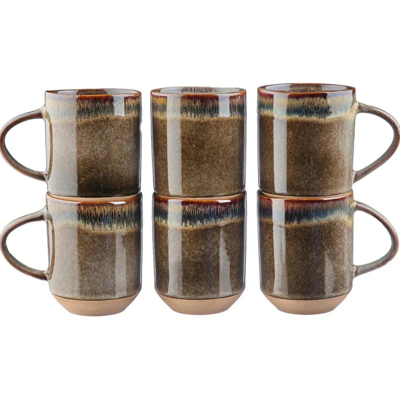 Discount Bjorn 4 Mugs Genesis marron volcanique - 40 cl