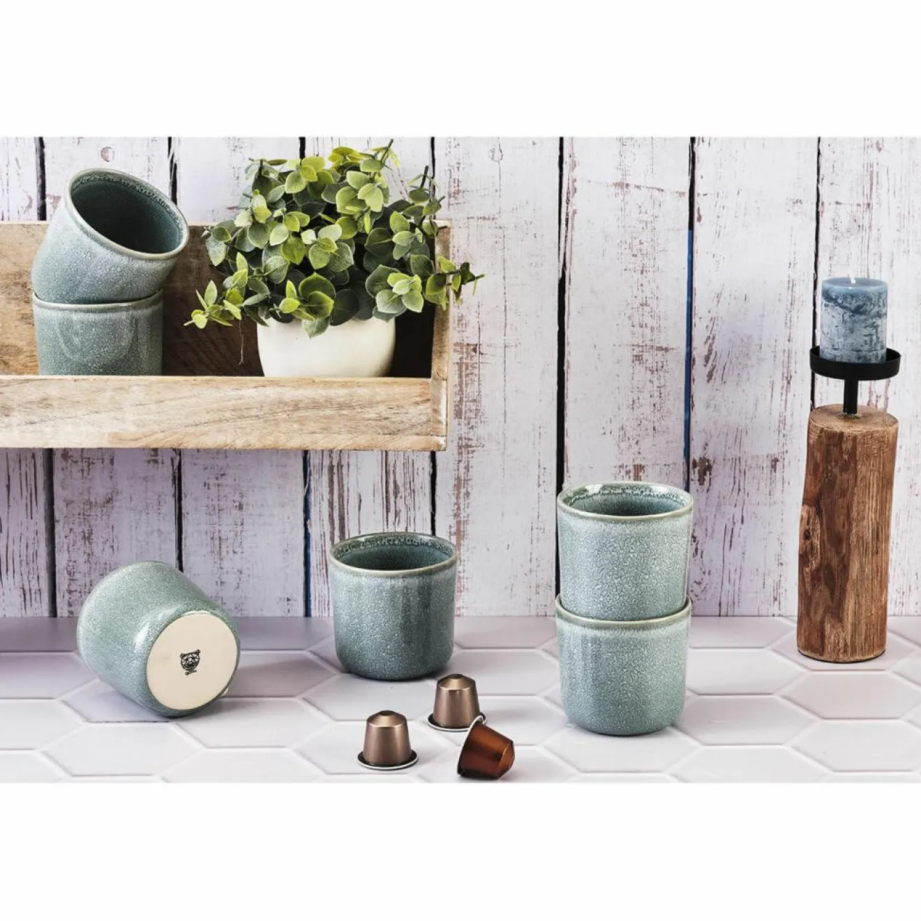 Bjorn 6 Mugs Magma bleus - 20 cl