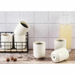 Sale Bjorn 6 Mugs Oxygen gris/vert bouteille/beige - 30 cl