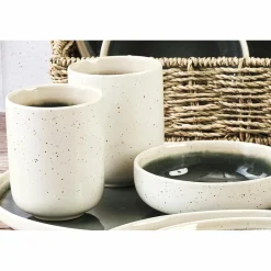 Sale Bjorn 6 Mugs Oxygen gris/vert bouteille/beige - 30 cl
