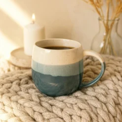 Novastyl 6 Mugs Rita Bleu44Cl En Grès