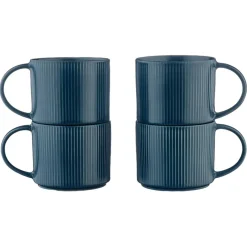 Sale Bjorn 4 Mugs Scandi bleu marine - 50 cl