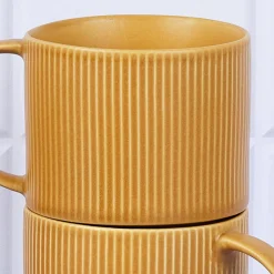 New Bjorn 4 Mugs Scandi jaune ocre - 50 cl