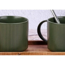 Clearance Bjorn 4 Mugs Scandi vert olive - 50 cl