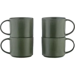 Clearance Bjorn 4 Mugs Scandi vert olive - 50 cl