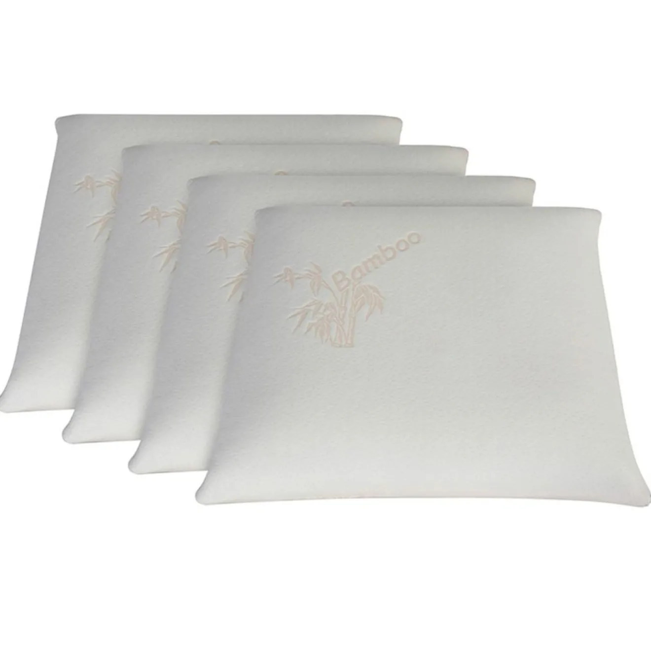 Best Hypsom 4 Oreillers à Mémoire de forme BIO blancs - 60x60 cm