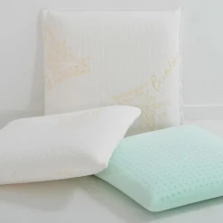 Best Hypsom 4 Oreillers à Mémoire de forme BIO blancs - 60x60 cm