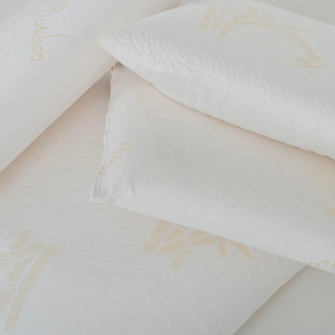 Best Hypsom 4 Oreillers à Mémoire de forme BIO blancs - 60x60 cm