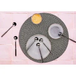 Clearance Bjorn 6 Petites cuillères Abel noires