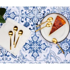 Bjorn 6 Petites cuillères Knut dorées