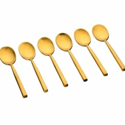 Clearance Bjorn 6 Petites cuillères Nils dorées