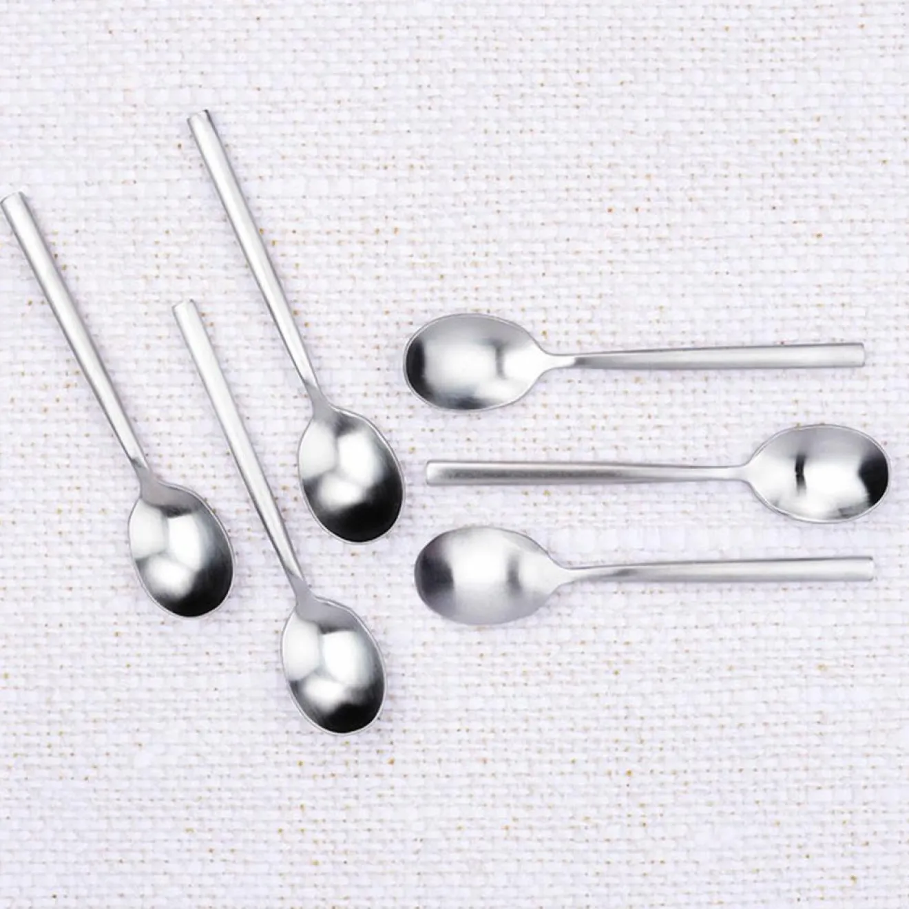 Bjorn 6 Petites cuillères Nils inox mat