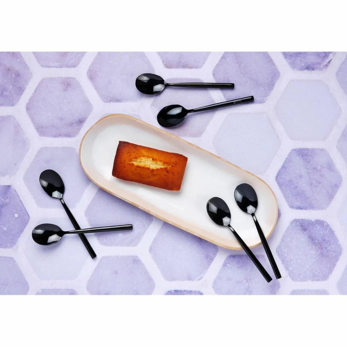 Bjorn 6 Petites cuillères Nils noires