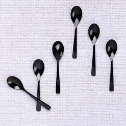 Bjorn 6 Petites cuillères Oglu noires