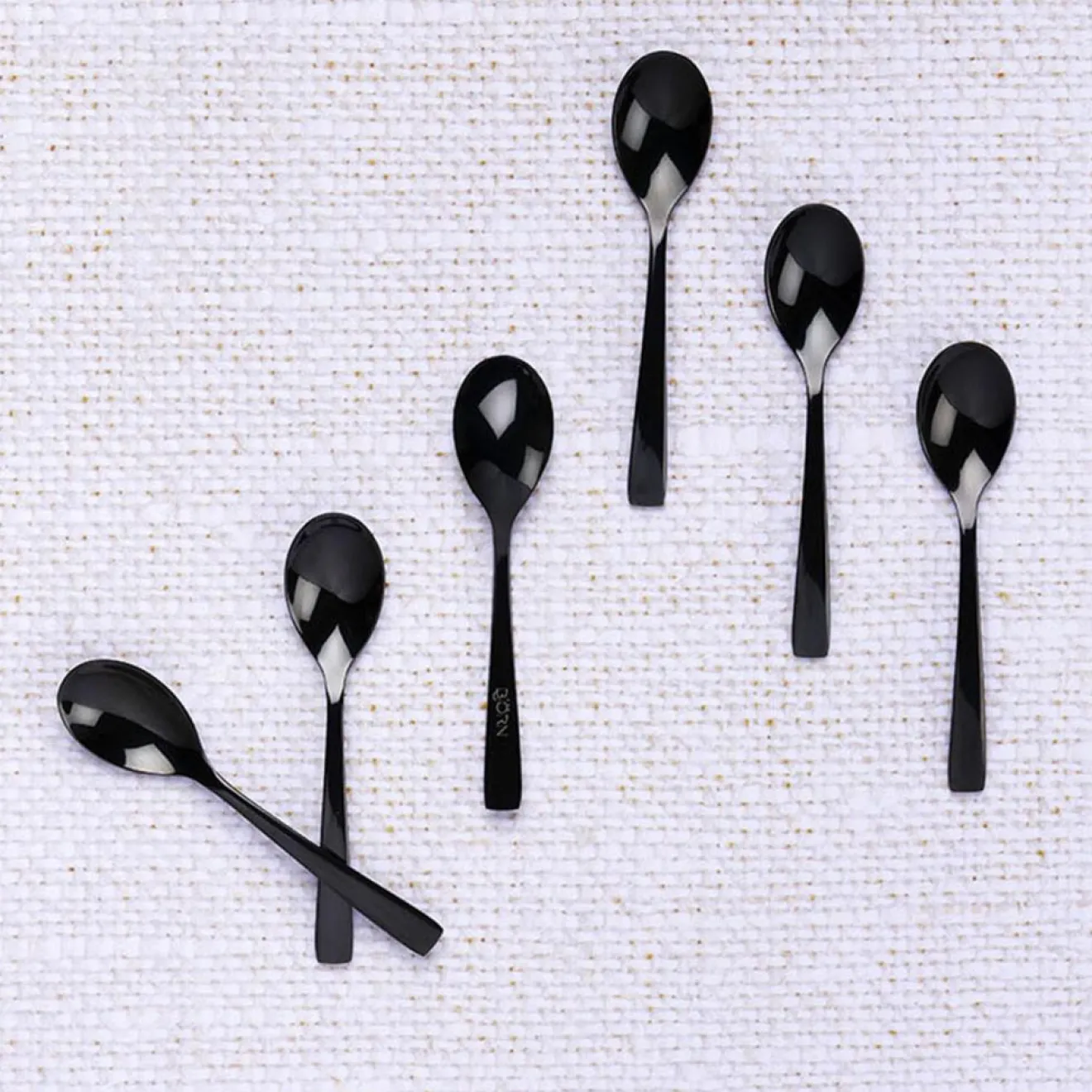 Bjorn 6 Petites cuillères Oglu noires