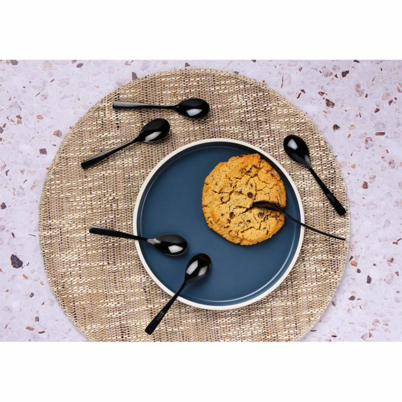 Bjorn 6 Petites cuillères Oglu noires