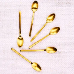 Bjorn 6 Petites cuillères Olaf dorées