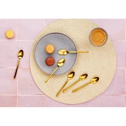 Bjorn 6 Petites cuillères Olaf dorées